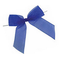 Pre-tied Solid Organza Bows W/ Wire Twist